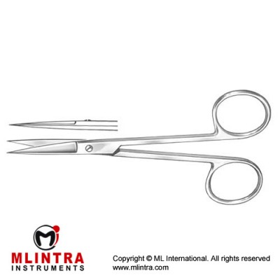 Kilner Delicate Dissecting Scissor Straight Stainless Steel, 11.5 cm - 4 1/2"